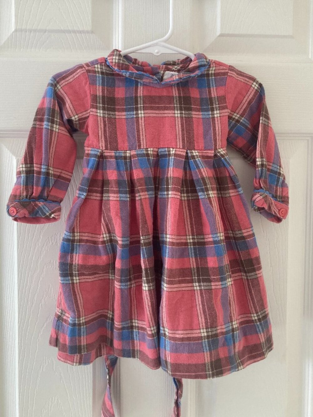 Rachel Riley Plaid Baby Dress, 12m